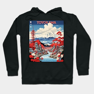 Toyokawa Japan Vintage Poster Tourism Hoodie